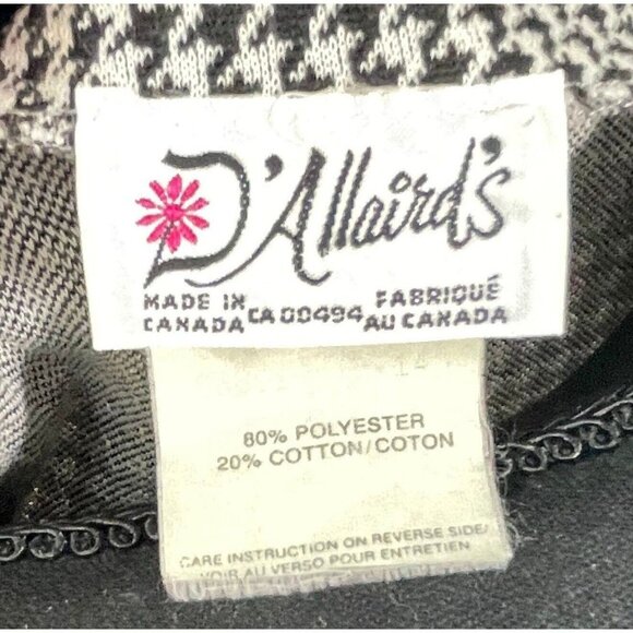 Vintage 80s blazer, black & white houndstooth jacket, D'Allaird's, 10/12 (M/L) - Picture 10 of 10